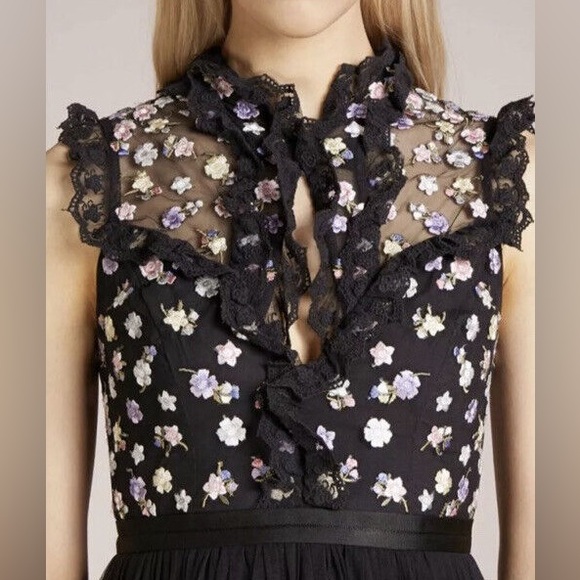 Needle & Thread Black Utopia Sleeveless Dress - Picture 8 of 9